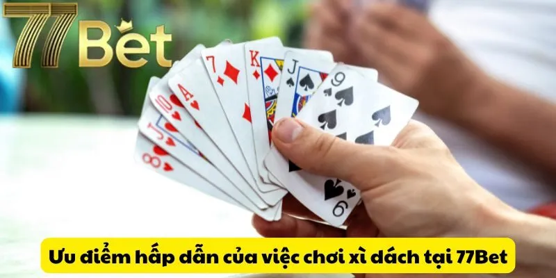 Ưu điểm hấp dẫn của việc chơi xì dách tại 77Bet